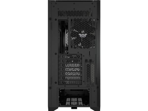 CORSAIR iCUE 5000D RGB Airflow - Mid tower - utökad ATX - genomskinlig sidopanel (härdat glas) - ingen strömförsörjning (ATX) - svart - USB/ljud