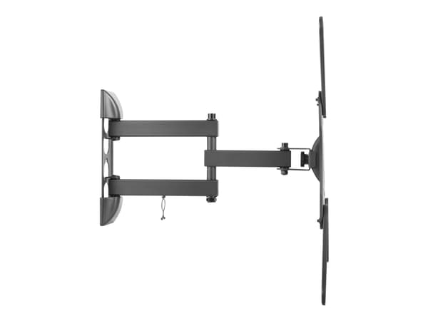 DELTACO Office ARM-0255 - Brakett - full bevegelse - for LCD-skjerm - stål - finteksturert svart - skjermstørrelse: 23"-55" - veggmonterbar