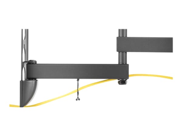 DELTACO Office ARM-0255 - Brakett - full bevegelse - for LCD-skjerm - stål - finteksturert svart - skjermstørrelse: 23"-55" - veggmonterbar