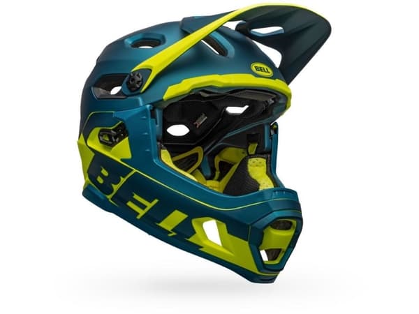 Bell Helmets Super DH MIPS, Heldekkende hjelm, Innformet, Hjelmvisir, Matt