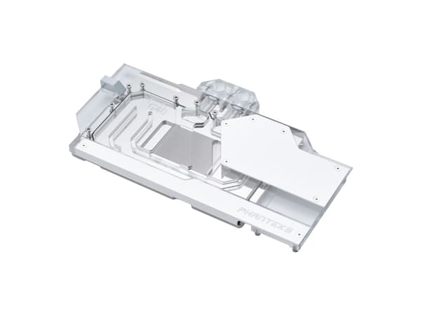 Phanteks Glacier G40, Vattenblock + bakre platta, Akryl, Koppar, Transparent, Vit, GPU, Grafikkort, MSI GeForce RTX 4090 SUPRIM X 24G MSI GeForce RTX