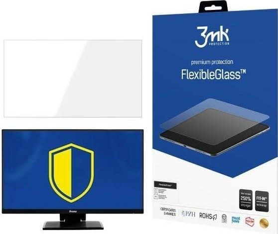 3MK FlexibleGlass iiYama PROLITET2454MSC-B1AG opptil 25" Hybrid Glass