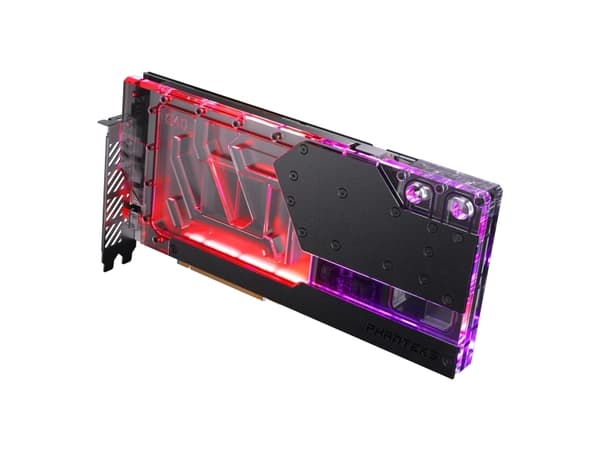 Phanteks Glacier G40, Vattenblock + bakre platta, Akryl, Koppar, Svart, Transparent, GPU, Grafikkort, GIGABYTE AORUS GeForce RTX® 4090 MASTER 24G GIG