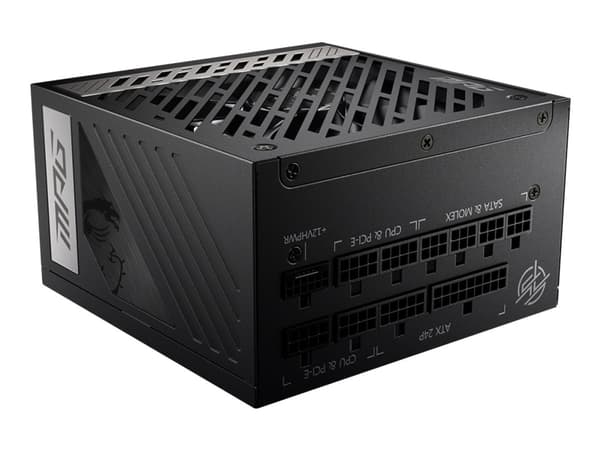 MSI MPG A850G PCIE5 - Nätaggregat (intern) - ATX12V / EPS12V - 80 PLUS Gold - AC 100-240 V - 850 Watt - aktive PFC