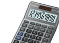 Pikkukuva 5 / 5: Casio MS-100FM, Työpöytä, Perus, 10 lukua, Akku/Aurinko, Harmaa