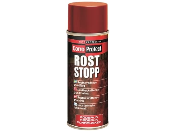 Rust stop grundmaling - Rødbrun - Spray - 400 ml.