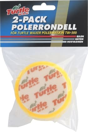 Turtle Wax Polerskiver - Medium - 100mm - Gul - 2 stk.