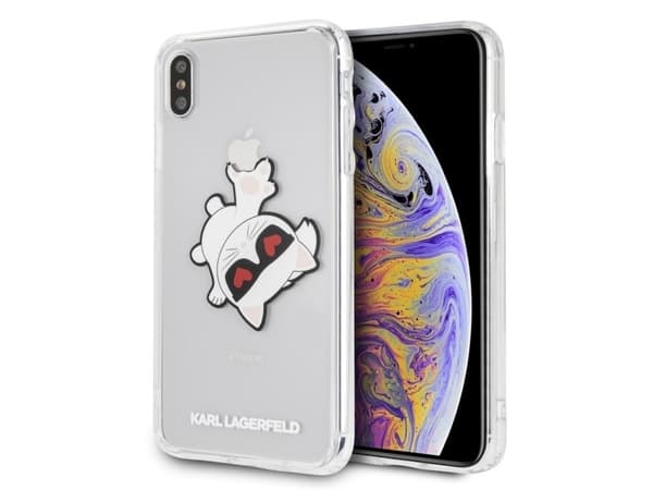 Karl Lagerfeld KLHCI65CFHE iPhone Xs Max hardcase transparent Choupette Fun