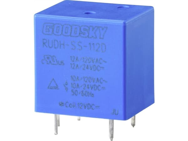 GoodSky RUDH-SS-112D Printrelæ 12 V/DC 12 A 1 x skiftekontakt 1 stk Tray