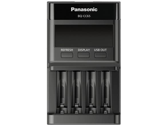 Panasonic BQ-CC65E Laddare för runda celler NiMH R03 (AAA), R6 (AA)