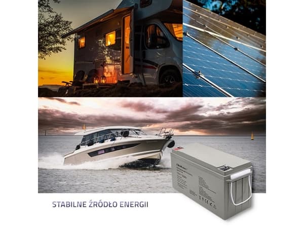 Qoltec AGM batteri | 12V | 150 Ah | maks. 2250A