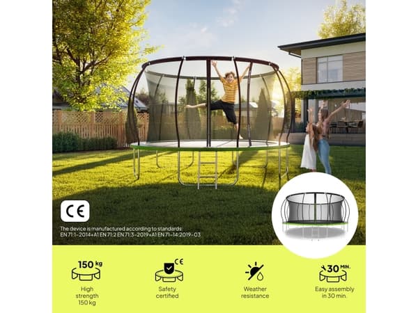 Jump Pro Premium med indvendigt net 16FT 496 cm