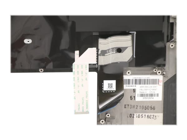 Primax - Erstatningstastatur for bærbar PC - med Trackpoint - bakbelysning - QWERTY - Svensk/finsk - FRU - med toppdeksel - for ThinkPad X13 Yoga Gen