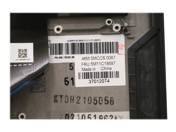 Primax - Erstatningstastatur for bærbar PC - med Trackpoint - bakbelysning - QWERTY - Svensk/finsk - FRU - med toppdeksel - for ThinkPad X13 Yoga Gen