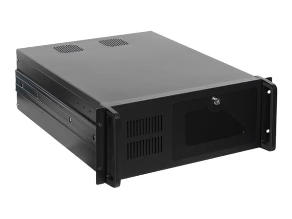 Netrack Server Case - Rackmonterbar 4U - utvidet ATX (E-ATX) - svart