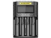 Nitecore UM4, Lithium jern fosfat (LiFePO4), Lithium-Ion (Li-Ion), Nikkel-Cadmium (NiCd), Nikkel-Metalhydrid..., AA, AAA, AAAA, C, D Sort