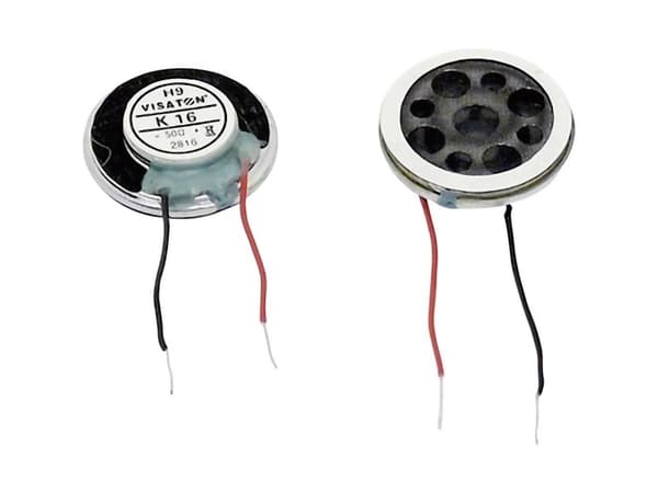 Visaton K 16, 0,5 W, Rund, 1 W, 8 O, 700 - 20000 Hz, Sort