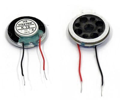 Visaton K 16, 0,5 W, Rund, 1 W, 8 O, 700 - 20000 Hz, Sort