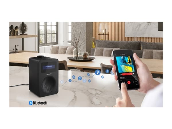 Sharp DR-430 - DAB+ radio - 5 watt (Total) - midnatts sort
