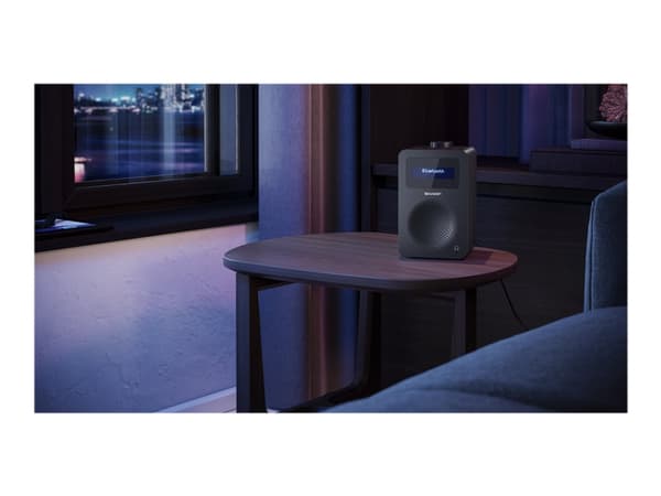 Sharp DR-430 - DAB+ radio - 5 watt (Total) - midnatts sort