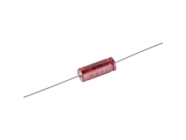 Visaton VS-22/63BA, Fixed capacitor, Sylindriske, Rød, DC, 22000 nF, 10%