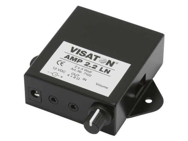 Visaton AMP 2.2 LN, 2.0 kanaler, 10%, 81 dB, 40 - 40000 hz, 3,5 mm, 178 g