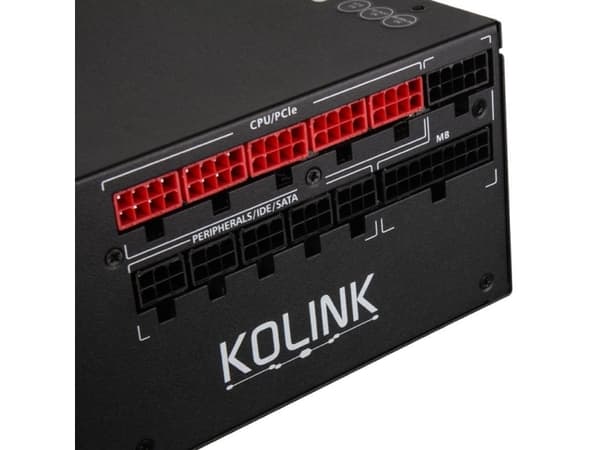Kolink Continuum 1050W, 1050 W, 100 - 240 V, 50/60 Hz, 15 A, Aktiv, 130 W