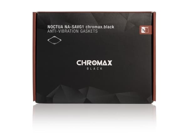 Noctua NA-SAVG1, Antivibrasjonspakninger, Gummi, Sort, 3 stykker, 150 mm, 110 mm