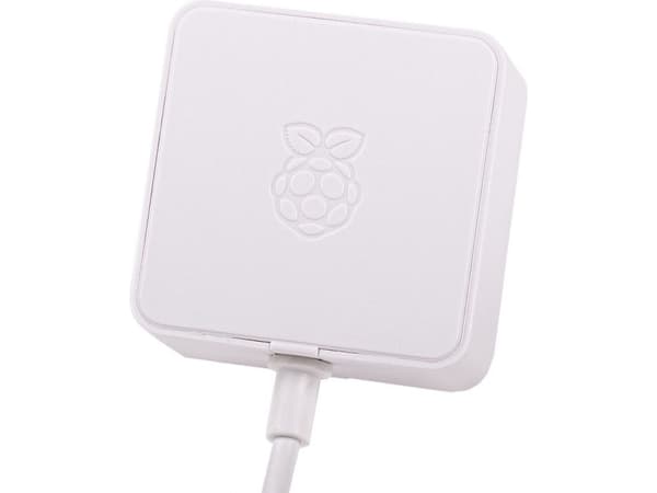 Raspberry Pi - Strömadapter - AC 115/230 V - vit - för Raspberry Pi 4 Desktop Kit, 4 Model B, 4 Model B Starter Kit, 4 Starter Kit