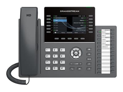 Grandstream GRP2636 - VoIP-telefon - IEEE 802.11a/b/g/n/ac (Wi-Fi) / Bluetooth - 5-veis samtaleevne - SIP, RTCP, RTP, SRTP - 12 linjer
