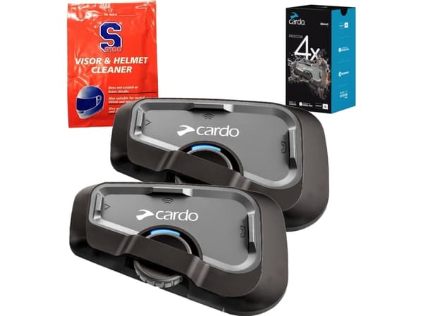 Cardo FRC4X103, 4 kanaler, 1200 m, -20 - 55 °C, Sort, CE FCC / IC SIG BT TELEC UKCA, 13 timer