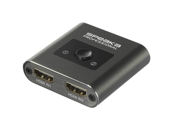 SpeaKa Professional SP-HSW-231 2 porte HDMI-switch UHD 8K @ 60 Hz, UHD 4K @ 120 Hz