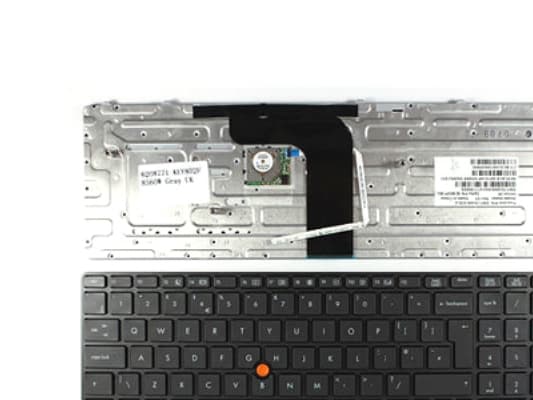 HP - Tangentbord - bakgrundsbelyst - brittisk - för EliteBook 8560w Mobile Workstation