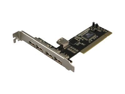 LogiLink USB 2.0 PCI Card - USB-adapter - PCI - USB 2.0 - 5 porter