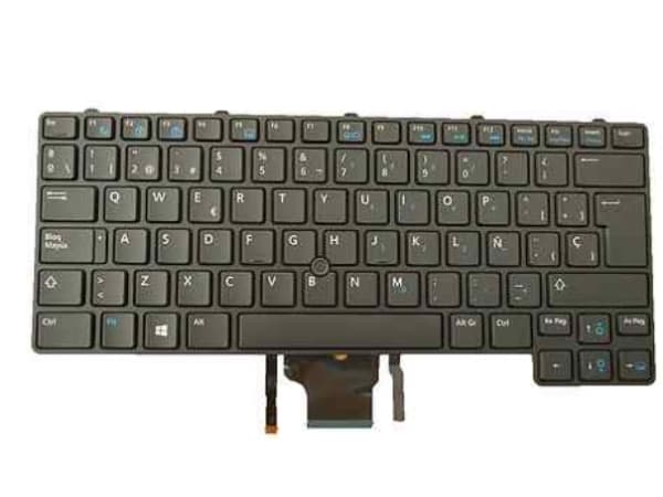 DELL DHXX7, Tangentbord, Spansk, Tangentbord med bakgrundsbelysning, DELL, Latitude E6430u