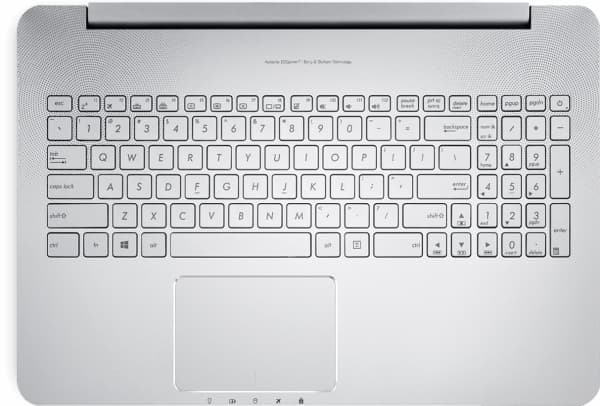 ASUS 90NB09P1-R31GE0, Kotelon pohja + näppäimistö, Saksa, Taustavalaistu näppäimistö, ASUS, VivoBook Pro N552VW