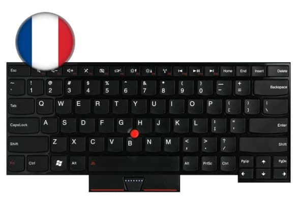Lenovo 04W2725, Tangentbord, Fransk, Lenovo, ThinkPad Edge S430