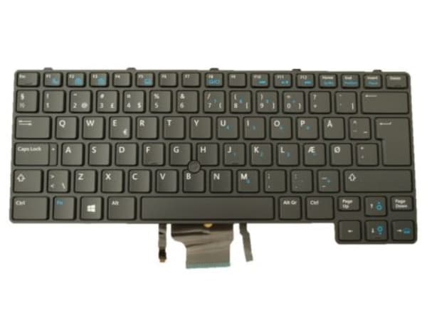 DELL 2R1FY, Näppäimistö, Tanska, Taustavalaistu näppäimistö, DELL, Latitude E6430u