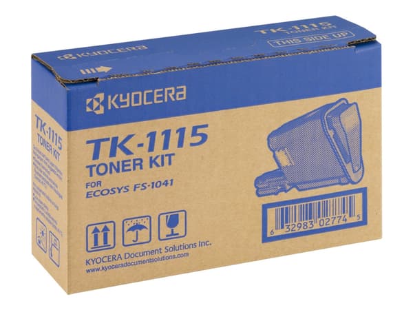 Kyocera TK 1115 - Sort - original - boks - tonerpatron - for Kyocera FS-1220MFP, FS-1220MFP/KL3, FS-1320MFP, FS-1320MFP/KL3; FS-1041, 1041/KL3