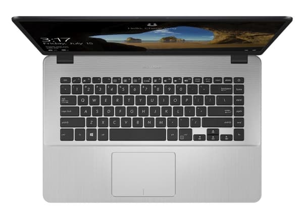 ASUS X505BA-1B, Kabinett + tastatur, US Engelsk, ASUS, X505BA