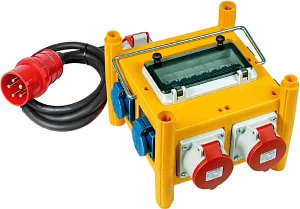 Brennenstuhl 1153660, Gult, 7 AC-utganger, 2 m, 400 V, 16 A Gult