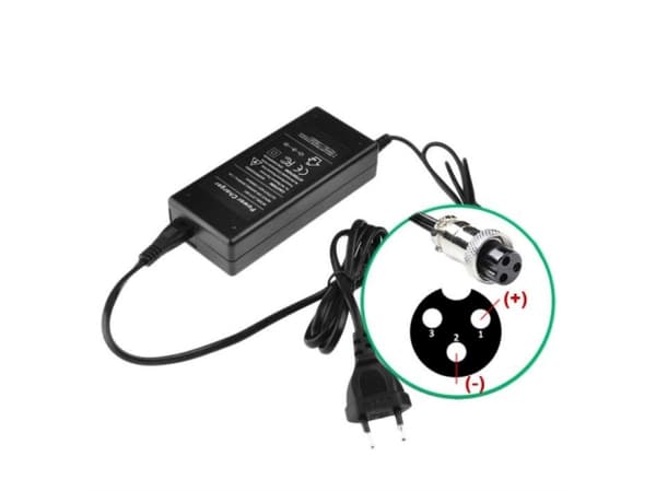 DLH DY-AI3093, Scooter, 42 V, 2 A, Alle merker, CE, Sort Sort