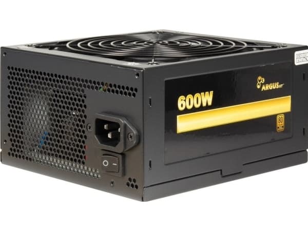 Argus GPS-600 - Strømforsyning (intern) - ATX12V 2.4 - 80 PLUS Gold - AC 100/240 V - 600 watt
