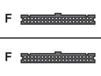 HP - Diskettkabel - 40 pin IDC (hunn) til 40 pin IDC (hunn) - 35 cm