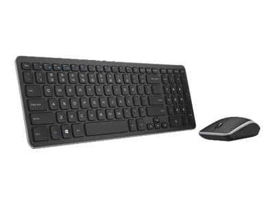 Dell KM714 - Sats med tangentbord och mus - trådlös - 2.4 GHz - fransk - för Inspiron 15 N5030, 15 N5040, 15 N5050, 24 3464, 32XX, 34XX; XPS 12 9250,