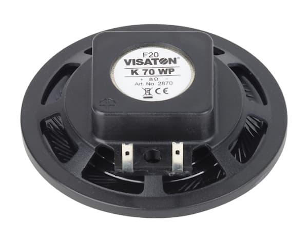 Visaton K 70 WP, Kokoäänialueen kaiutin, 2 W, Pyöreä, 3 W, 8 O, 200 - 15000 Hz
