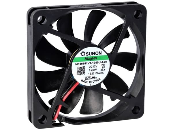 Sunon MF60101V2-1000U-A99 Aksial ventilator 12 V/DC 24.29 m³/h (L x B x H) 10 x 60 x 60 mm
