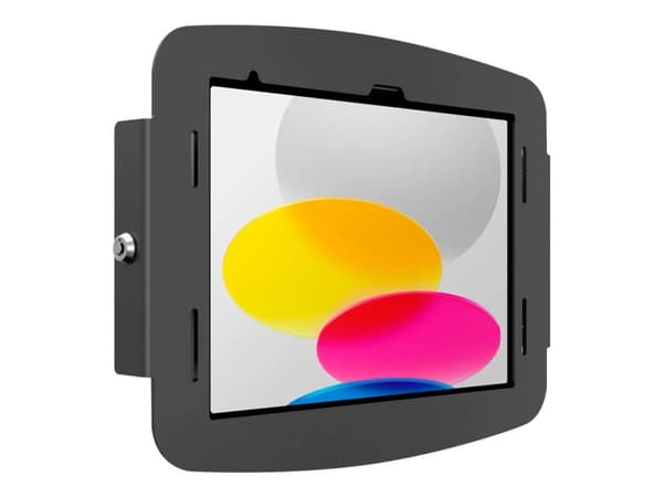 Compulocks iPad 10th-11th (A16) Gen Space Enclosure Wall Mount Black - Hölje - för surfplatta - låsbar - höggradig aluminium - svart - skärmstorlek: