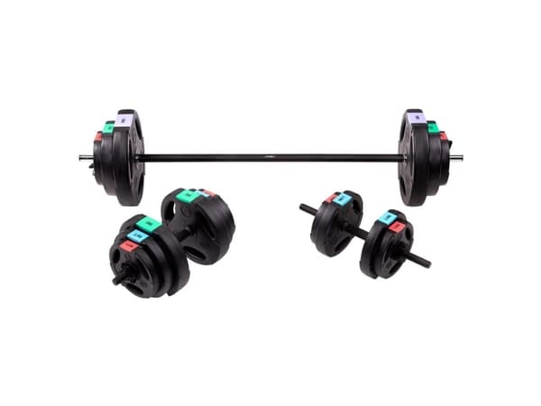 Kompositt vektstang og manualer HMS SGSP60 SET 62 kg