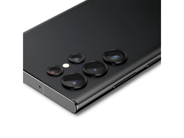 Spigen EZ FIT Optik Pro, Linsskydd, Svart, Härdat glas, Samsung, Galaxy S22 Ultra, 14,5 mm